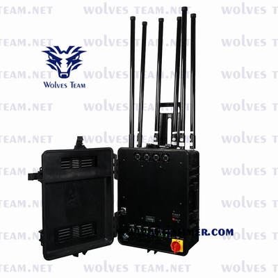 800mの細胞携帯電話信号の妨害機の多バンドWiFi UHF VHF 3G 4G 5Gのための10のチャネル