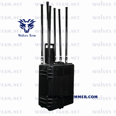800mの細胞携帯電話信号の妨害機の多バンドWiFi UHF VHF 3G 4G 5Gのための10のチャネル