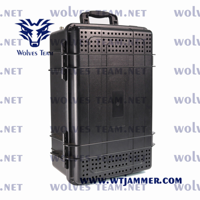 DC12V 4G 3G 2G 5G WiFi 2.4G/5GHZ GPSL1-L5の携帯無線電話5Gの妨害機へのUHF/VHFの妨害機の電源220V