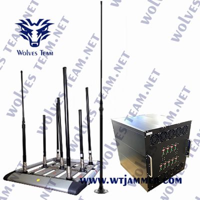VIPの保護屋外の軍用車両の移動式携帯電話信号の妨害機のブロッカーVHF 135MHz UHF 300/400MHz信号の妨害機