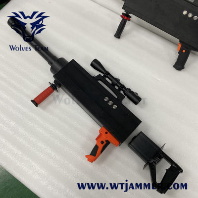 購入 携帯用手持ち型GPSL1、WIFI2.4Gの電池の作業時間の5.8g信号の無人機の妨害機1時間 online manufacture