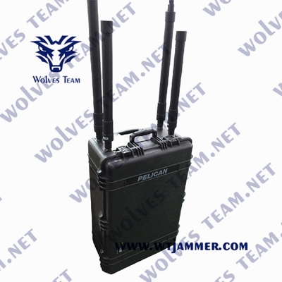高い発電UHF VHF携帯用信号の妨害機のWiFi GPS GSM IEDの爆弾
