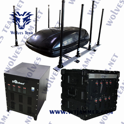 6000MHz車信号の妨害機1300W RF力への防水護送20MHz
