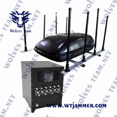 装置妨害機GPS WIFI2.4G WIFI5.8G 2000Mまで追跡する350W車