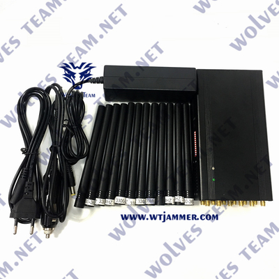12人のアンテナ3G 4G 5G WiFi UHF VHF GPS Lojackのための手持ち型Gpsのブロッカー