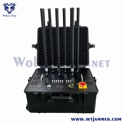 携帯型8バンド GPS WiFi GSM 3G 4G 5G 携帯電話信号妨害器 工場価格