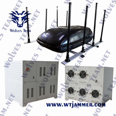 6バンド 高電力 WiFi1.2g WiFi2.4G WiFi5.8 GSM900 車両用ドローンジャマー