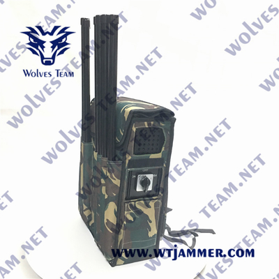 8バンド 120W 高功率 VHF UHF 2G 3G 4G ワイファイ バックパック信号妨害器 軍用