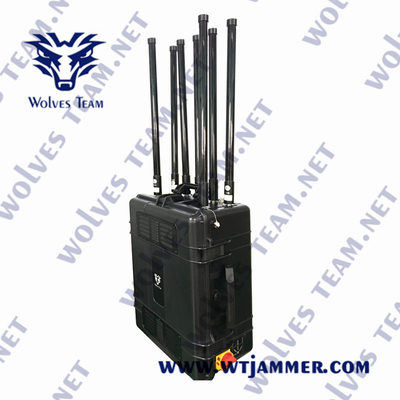 ポータブル 高性能 IP65 GPS ジャマー GPSL1-L5 信号ジャマー Glonass L1/L2 GPS 信号ジャマー範囲5000メートル