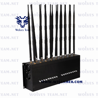 室内 18 アンテナ デスクトップ GSM 3G 4G 5G モバイル 電話 ジャマー ロジャック リモート コントロール RF 信号 ジャマー 100メートル