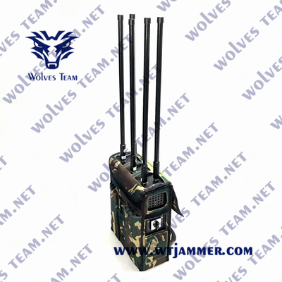 200W 10帯 バックパック 2G 3G 4G 5G 携帯電話信号爆弾ジャマー WT601510