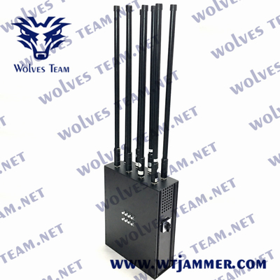 200W 10帯 バックパック 2G 3G 4G 5G 携帯電話信号爆弾ジャマー WT601510