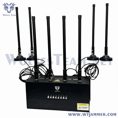 購入 16 ポート デスク RF ジャマーは 2g 3G 4G 5g CDMA Dcs Phs WiFi を破壊します オンライン製造