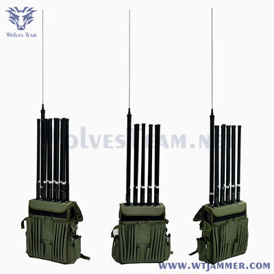 購入 10チャネルハイパワーバックパック設計 GPS&WIFI&Anti-DroneのためのRF信号ジャマー オンライン製造