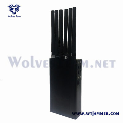 購入 6チャネル 12Wポータブルフルバンド 2G/3G/4G/5G ハンドヘルドジャマー オンライン製造