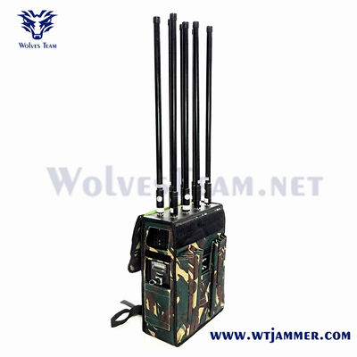 購入 GPS & WIFI & ドローン防止 & IED 防止シールド用 8 バンド ハイパワー RF バックパック シグナル インターセプター オンライン製造