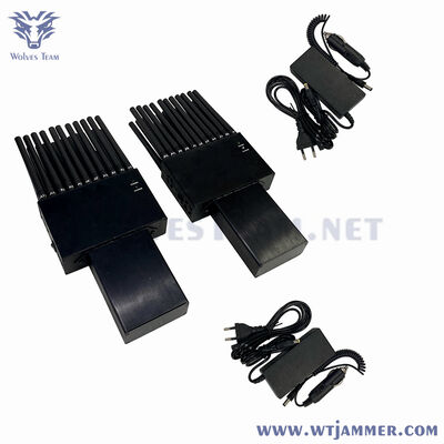 購入 22バンド フルバンド ハンドヘルド・シグナル・ジャマー・ブロック 5G/4G/3G,Wi-Fi,GPS,VHF/UHF & LoJack 会議室と学校用 オンライン製造