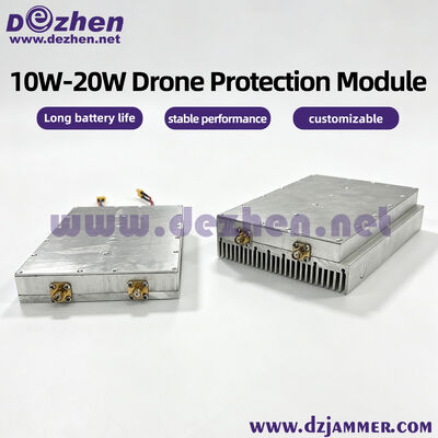 購入 10W/15W/20W ブロードバンドアンチドローンモジュール 1000MHzから6000MHz 低高度防衛モジュール オンライン製造