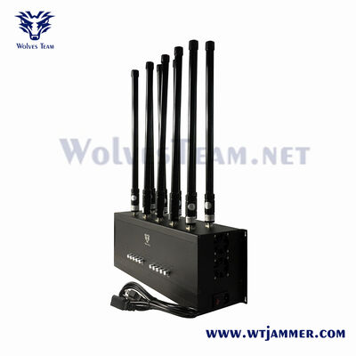 買う 屋内シグナルジャマー 195W デスクトップ GSM PCS 3G 4G 5G 携帯電話シグナルブロッカー リモコン付き オンライン製造