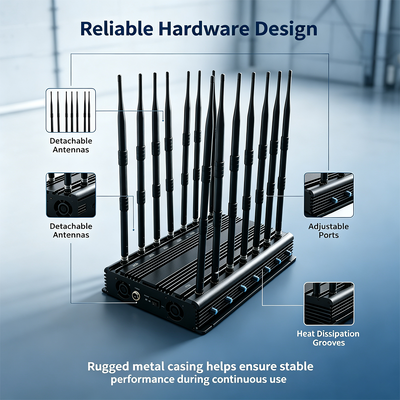 買う 42W デスクトップ 14バンド全方向アンテナ搭載 フルバンド信号ブロッカー オンライン製造