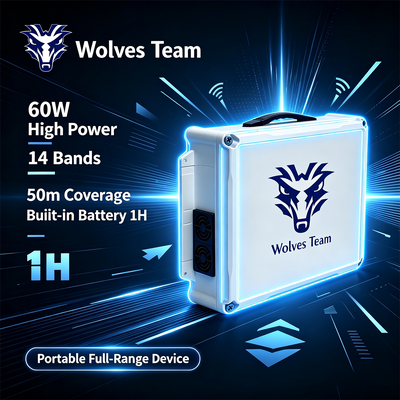 買う 60W 14バンド無指向性アンテナデスクトップシグナルジャマー（マルチバンドRFブロッキング用） オンライン製造