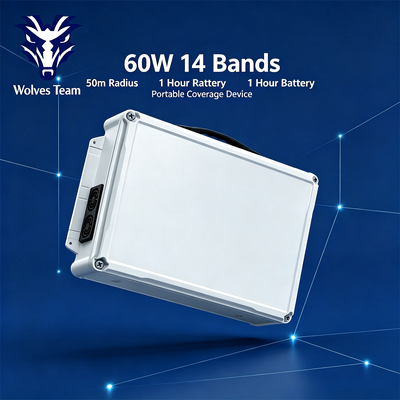 買う 全面的なRFシールドのためのオムニダイレクトアンテナ付き60W 14バンドデスクトップ信号妨害器 オンライン製造