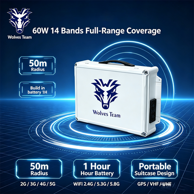 買う 60W 14チャネル デスクトップ・シグナル・ジャマー オンライン製造