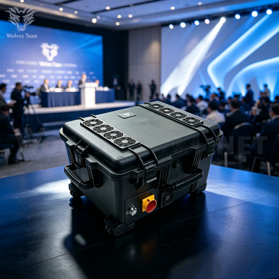 買う ポータブル信号ジャマー 500W 10バンド マルチ周波数信号ブロッカー ワイヤレス通信信号抑制用 オンライン製造