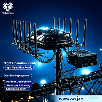 買う 1400W 14バンド 防水 固定式信号妨害装置 5G 4G WiFi GPS UHF VHF フルスペクトル対応 オンライン製造