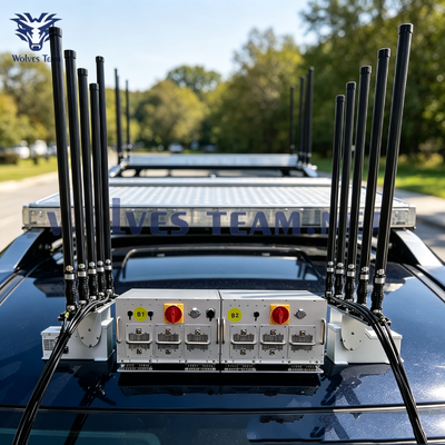 買う オムニダイレクトアンテナを搭載した車両信号妨害機 ドローンWiFi GPSなど オンライン製造