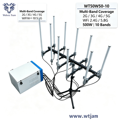 買う 携帯電話・WiFi対応 500W 10バンド ポータブルシグナルジャマー オンライン製造