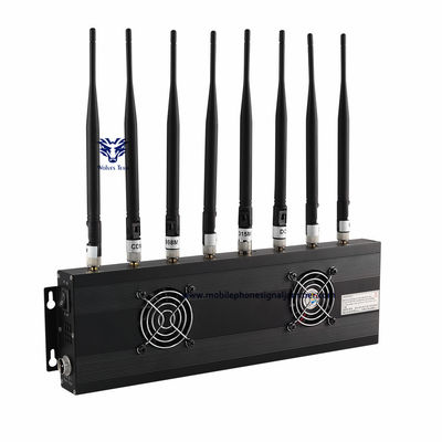 範囲を詰め込む80W 8チャネルの携帯電話信号の妨害機GSM 3G 4G 5G WIFIの妨害機100メートル