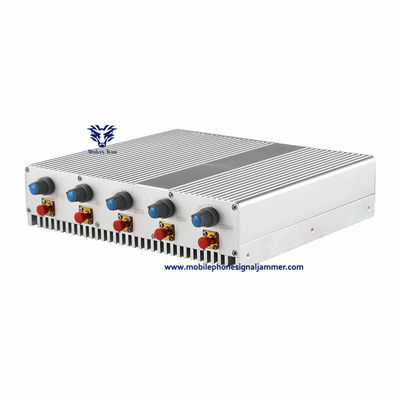 70W 7チャネルの携帯電話信号の妨害機の高い発電GSM 3G 4G 5Gの詰め込むことは100メートル及ぶ