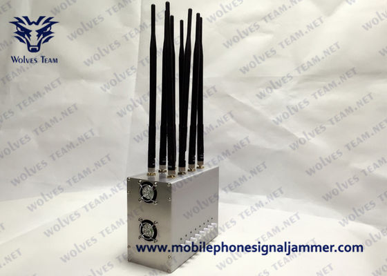 すべての携帯電話信号の妨害機GSM 3G 4G 5Gの妨害機の多バンド全方向性アンテナを冷却ファン