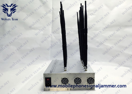 調節可能なWIFI Gps信号のブロッカー22アンテナ携帯電話信号の妨害機GSM 4G 5G 315/433MHzの妨害機