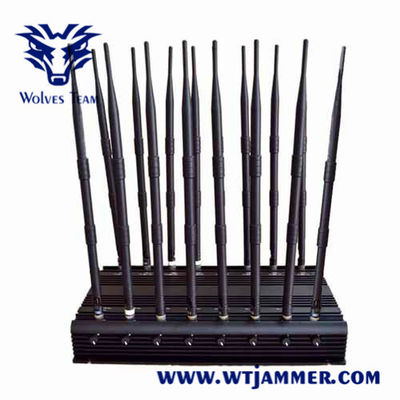 18バンドGSM 3G 4G 5G WiFi UHF VHF GPS信号の妨害機の屋内検査の会議室範囲50メートルの