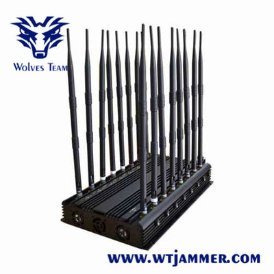 18バンドGSM 3G 4G 5G WiFi UHF VHF GPS信号の妨害機の屋内検査の会議室範囲50メートルの