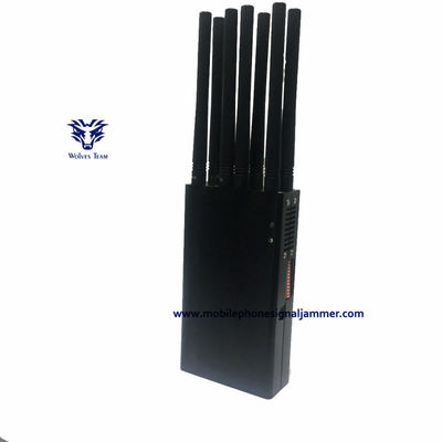 携帯用手持ち型3G 4G 5Gの携帯電話の妨害機GPSL1/L2/L5 WIFIの妨害機AC adapte