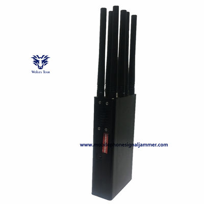 携帯用手持ち型3G 4G 5Gの携帯電話の妨害機GPSL1/L2/L5 WIFIの妨害機AC adapte