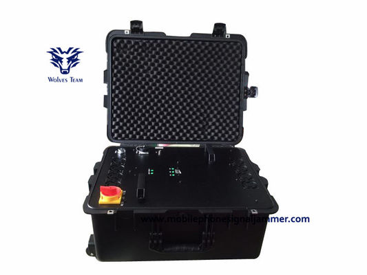 防水屋外IEDの爆弾9 - 12チャネルの高い発電の携帯電話WIFI UHF VHF GPS信号の妨害機