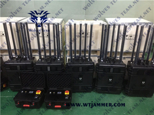 ポータブル600のワットUHF300MHz VHF軍信号の妨害機