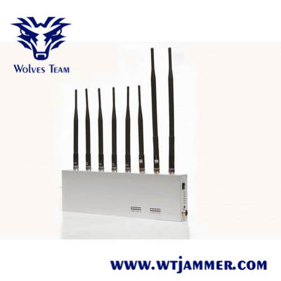 10のバンド妨害機16ワットの3G 4G GPS WiFi LoJack VHF UHF信号の