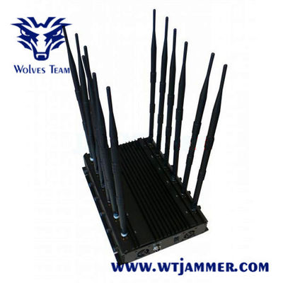 12バンド50m 20W GSM DCS 3G 4G WIFI GPS RF信号の妨害機
