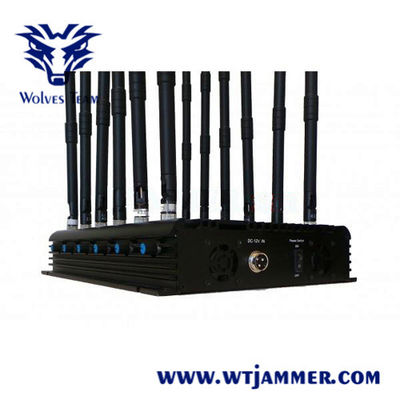 12バンド50m 20W GSM DCS 3G 4G WIFI GPS RF信号の妨害機