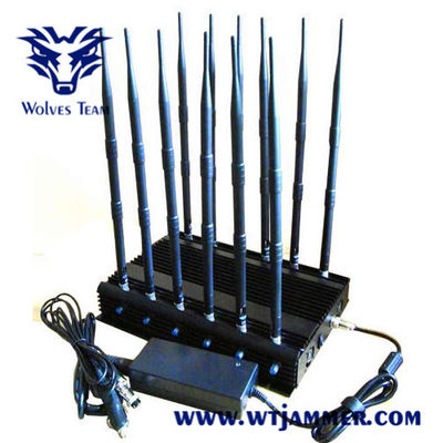 12バンド50m 20W GSM DCS 3G 4G WIFI GPS RF信号の妨害機