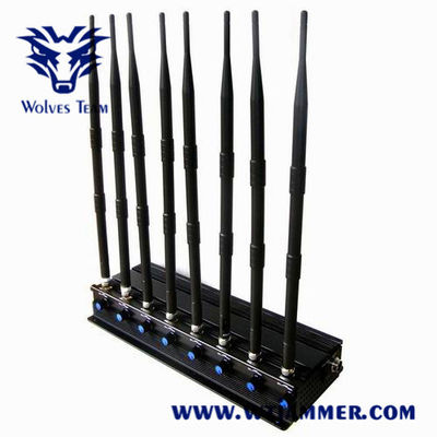 8バンド3G 4G 40m 18Wリモート・コントロール妨害機