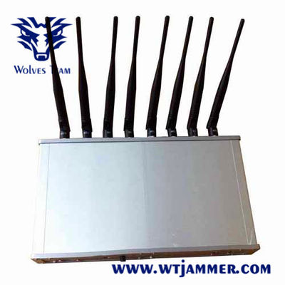 50W 14バンド デスクトップのWi-Fi Lojack CDMA GSM信号の妨害機