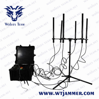 高い発電200m 300ワットGSM 3G 4Gの携帯電話の妨害機
