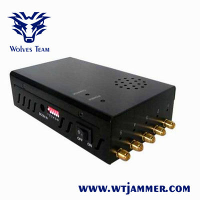 手持ち型12W CDMA GSM 3G 4G 5G WiFi Lojack信号の妨害機