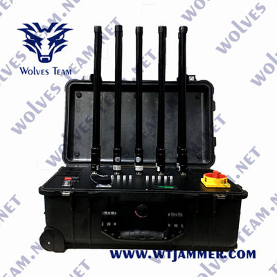 購入 6つのバンド ブロッカー2500メートルの600Wの無人機信号の online manufacture